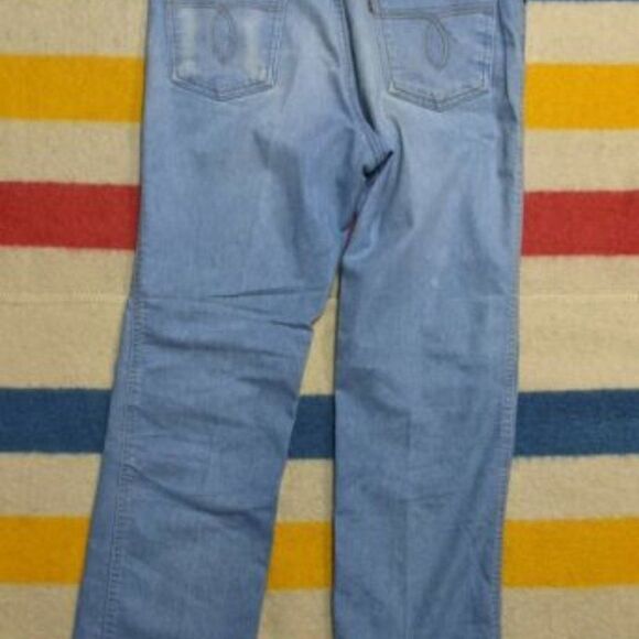 VINTAGE 80s 90s Levi's Strauss Light Wash Denim Pants Sz 34 x 30 - Picture 1 of 6